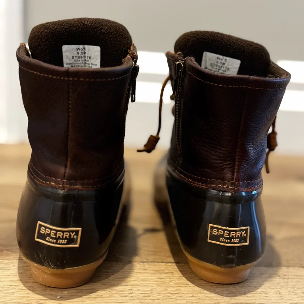 Women’s Sperry Brown and Tan Waterproof Boots - Picture 4 of 8